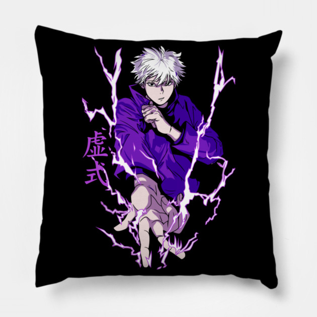Jujutsu Kaisen Gojo in Battle Mode Art Pillow by Otaku Vibes