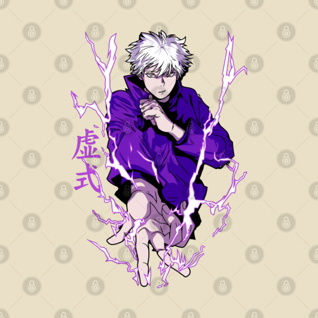 Jujutsu Kaisen Gojo in Battle Mode Art by Otaku Vibes