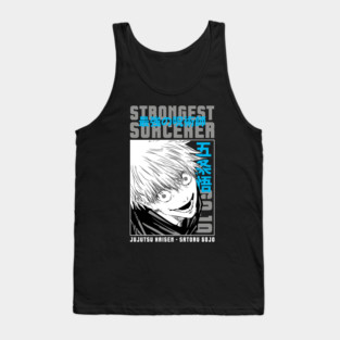 Jujutsu Kaisen Gojo Blue Glow Aura Art Tank Top