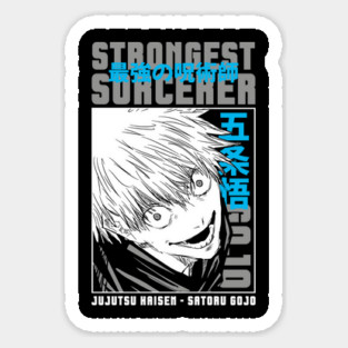Jujutsu Kaisen Gojo Blue Glow Aura Art Magnet