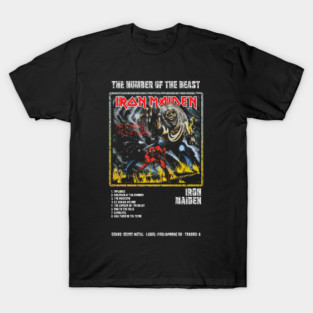 IRON MAIDEN - THE NUMBER OF THE BEAST || ALBUM TRACKLIST || T-Shirt