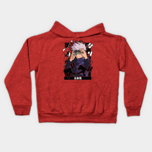 Jujutsu Kaisen - Gojo Blindfold Off Kids Hoodie