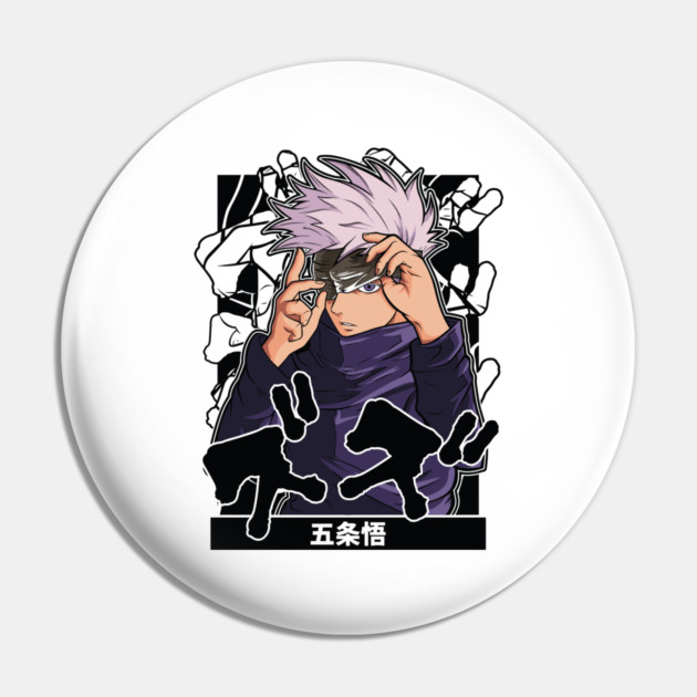Jujutsu Kaisen - Gojo Blindfold Off Pin by Otaku Vibes