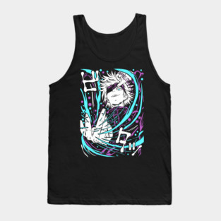 Satoru Gojo - Jujutsu Kaisen Anime Energy Burst Tank Top