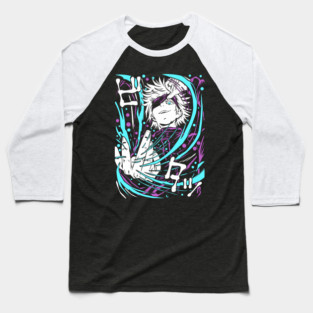 Satoru Gojo - Jujutsu Kaisen Anime Energy Burst Baseball T-Shirt