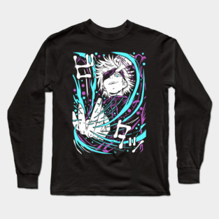 Satoru Gojo - Jujutsu Kaisen Anime Energy Burst Long Sleeve T-Shirt