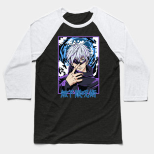 Jujutsu Kaisen Gojo Infinity Eyes Design Baseball T-Shirt