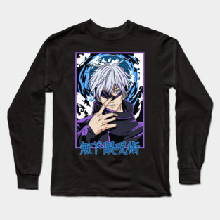 Jujutsu Kaisen Gojo Infinity Eyes Design Long Sleeve T-Shirt