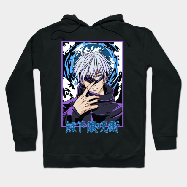 Jujutsu Kaisen Gojo Infinity Eyes Design Hoodie by Otaku Vibes