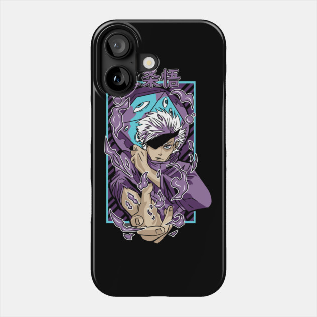 Jujutsu Kaisen Gojo With Blindfold Cool Pose Phone Case by Otaku Vibes