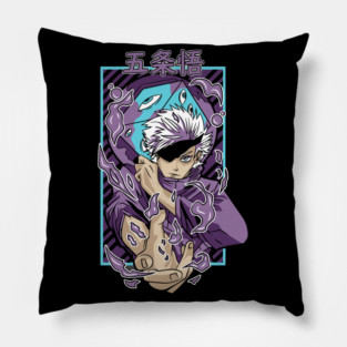 Jujutsu Kaisen Gojo With Blindfold Cool Pose Pillow