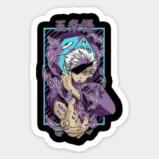 Jujutsu Kaisen Gojo With Blindfold Cool Pose Magnet