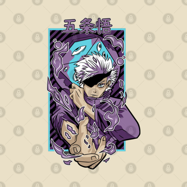 Jujutsu Kaisen Gojo With Blindfold Cool Pose by Otaku Vibes