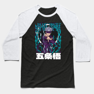 Jujutsu Kaisen Gojo Anime Energy Glow Baseball T-Shirt