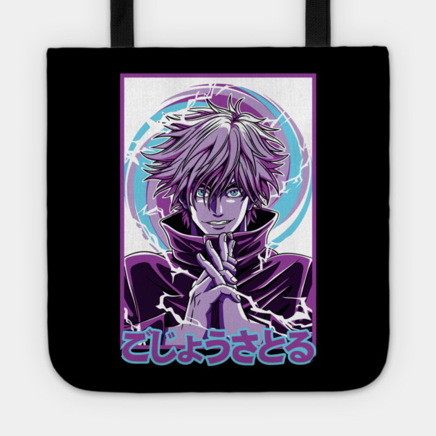 Jujutsu Kaisen Gojo Close-Up Power Stare Tote by Otaku Vibes