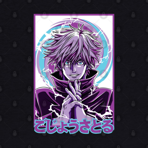 Jujutsu Kaisen Gojo Close-Up Power Stare by Otaku Vibes