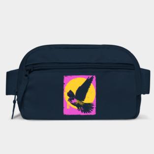 Soaring Hawk Japanese Art | Yellow Sun Ukiyo-e Style Bag