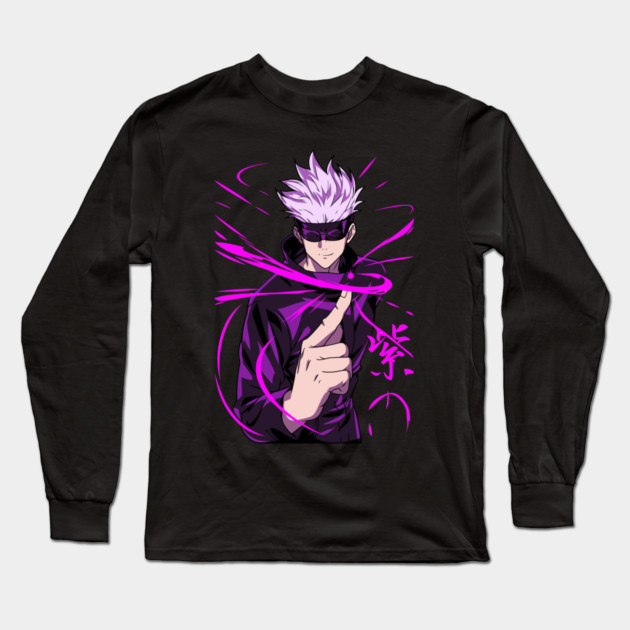 Satoru Gojo Limitless Power - Jujutsu Kaisen Long Sleeve T-Shirt by Otaku Vibes