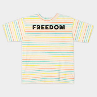 charlie-kirk-freedom Kids T-Shirt