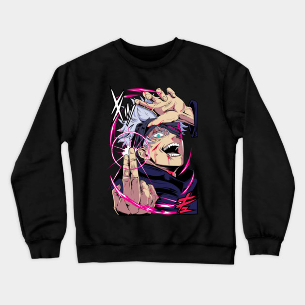 Jujutsu Kaisen Gojo Hollow Purple Attack Crewneck Sweatshirt by Otaku Vibes
