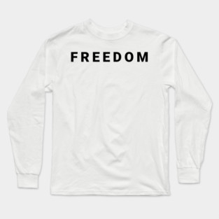 charlie-kirk-freedom-white Long Sleeve T-Shirt