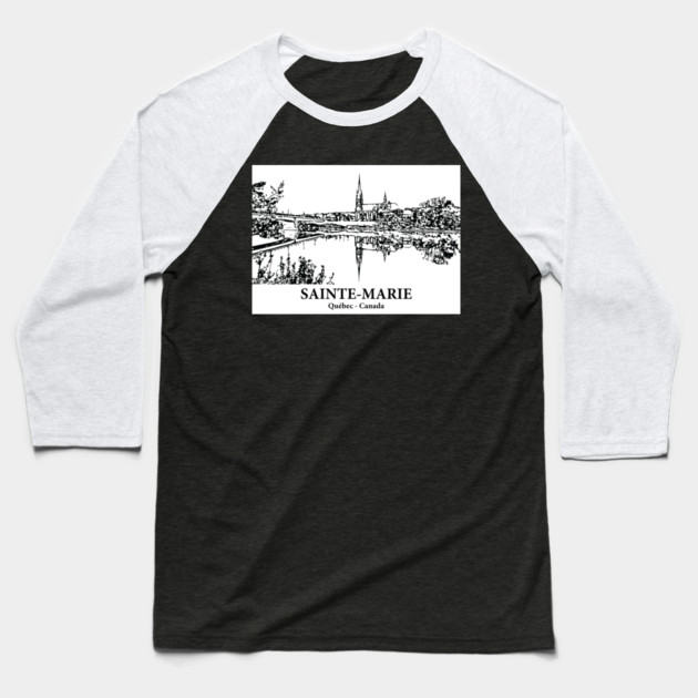 Sainte-Marie - Québec Baseball T-Shirt by Lakeric