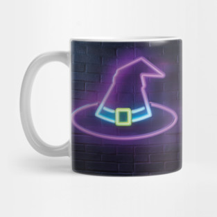 Stylish neon witch hat Mug