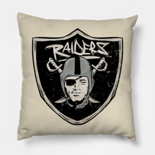 Raiders football vintage Pillow