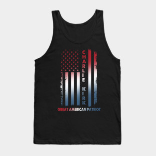 Charlie Kirk Great American Patriot Tank Top