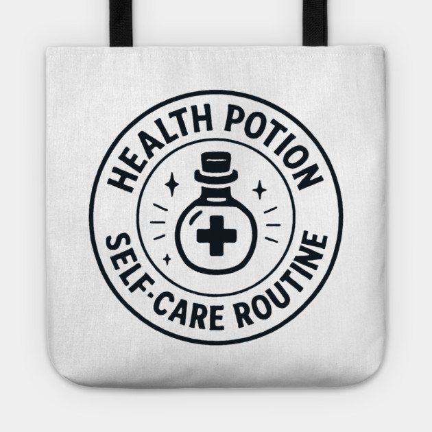 Health potion, Self-care routine Tote by DIGITAL MERCH CREATIONS