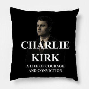 Charlie Kirk tribute 1 Pillow