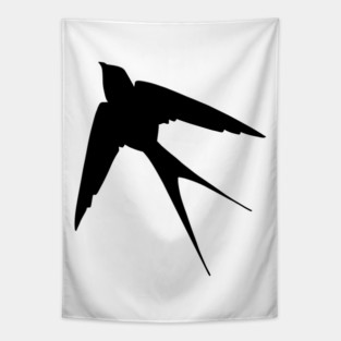 sparrow (black) Tapestry