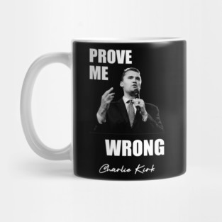 Charlie Kirk tribute 3 white FRONT DESIGN Mug