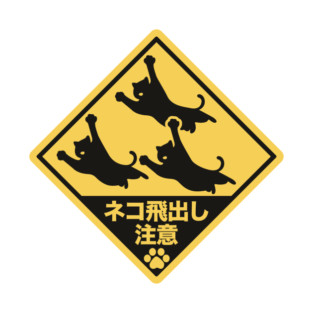 Cat Jumping Out, Be Careful T-Shirt