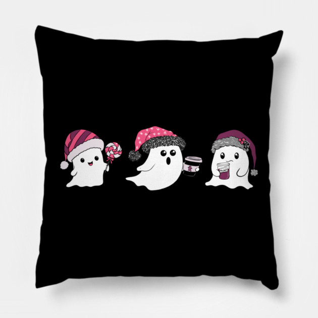 Ghosts of Christmas Pillow by H. R. Sinclair