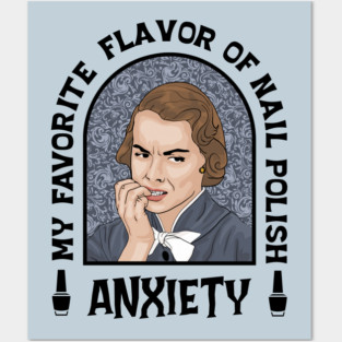 Anxiety Nail Polish Posters and Art