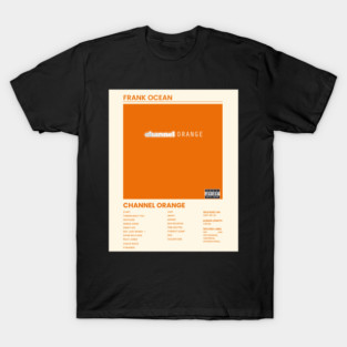 Tracklist Album Frank Ocean - Channel Orange T-Shirt