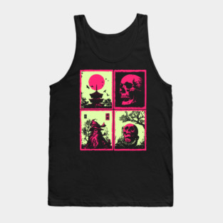 Neon Skull - Vaporwave Pastel Goth Halloween Tank Top