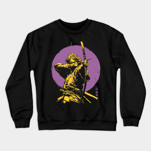 Samurai Archer - Japanese Kyudo Master Crewneck Sweatshirt by TuncGK