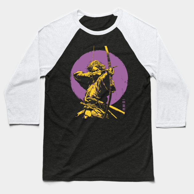 Samurai Archer - Japanese Kyudo Master Baseball T-Shirt by TuncGK