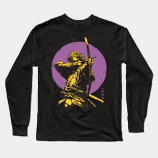 Samurai Archer - Japanese Kyudo Master Long Sleeve T-Shirt