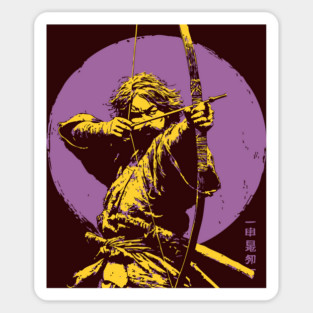 Samurai Archer - Japanese Kyudo Master Sticker