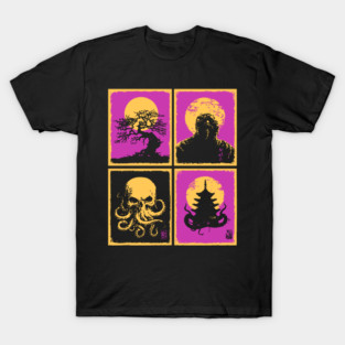 Cthulhu Ukiyo-e - Japanese Lovecraftian Horror T-Shirt