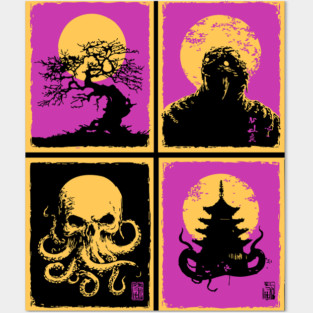 Cthulhu Ukiyo-e - Japanese Lovecraftian Horror Posters and Art