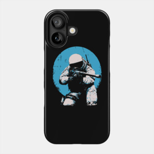 Tactical Astronaut - Retro Sci-Fi Space Soldier Phone Case
