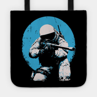 Tactical Astronaut - Retro Sci-Fi Space Soldier Tote