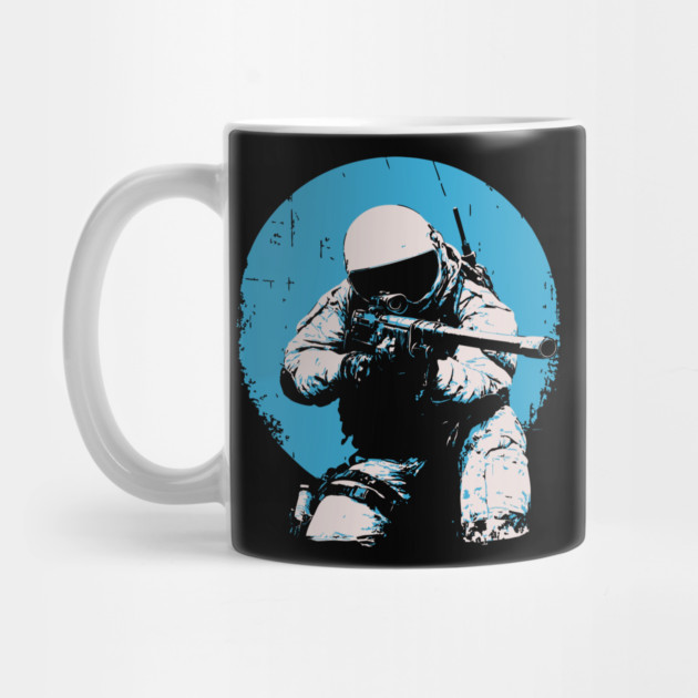 Tactical Astronaut - Retro Sci-Fi Space Soldier by TuncGK