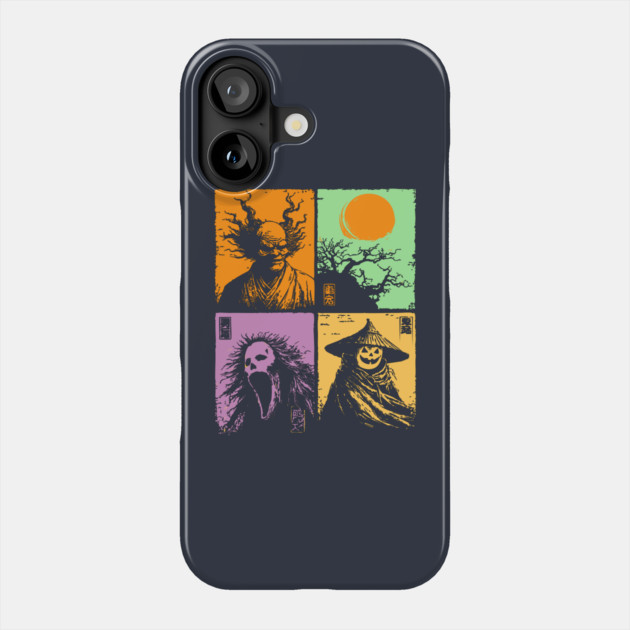 Spooky Japanese Ghosts - Retro Halloween Yurei Phone Case by TuncGK