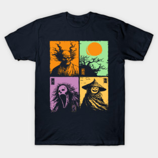 Spooky Japanese Ghosts - Retro Halloween Yurei T-Shirt