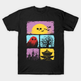 Creepy Cute Halloween - Spooky Japanese Ghosts T-Shirt